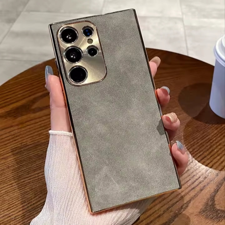 Varu Luxury Alcantara Suede Case for Samsung & iPhone